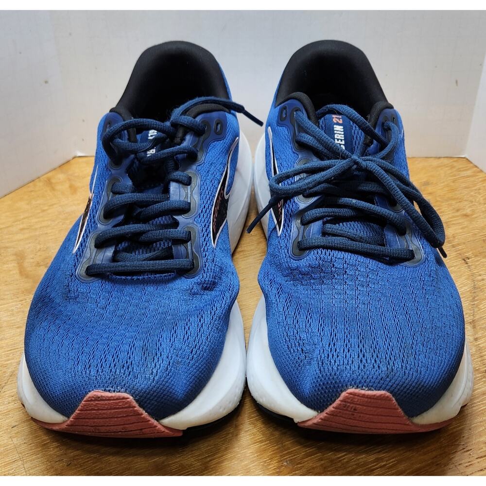 Brooks Glycerin 21 Blue Running Shoes Men’s Size 9.5 Cushion After Market Insole